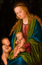 Madonna und Kind mit dem kleinen Johannes dem Täufer